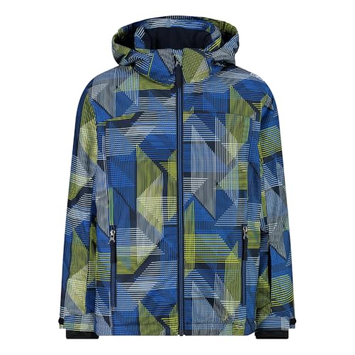 CMP Kid Jacket Snaps Hood Blue ROYAL-B.Blue-Winter Sun - 140