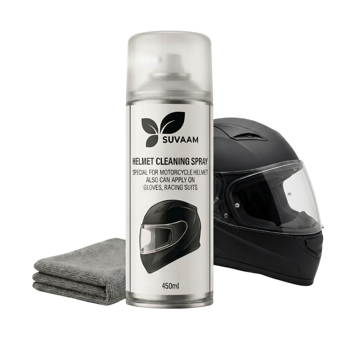 All-in-One Helmet Cleaner Spray (450ml) | Advanced Silver Ion Technology | Removes 99.99% Bacteria & Odors | for Helmets, Gloves, & Racing Suits-picture-32