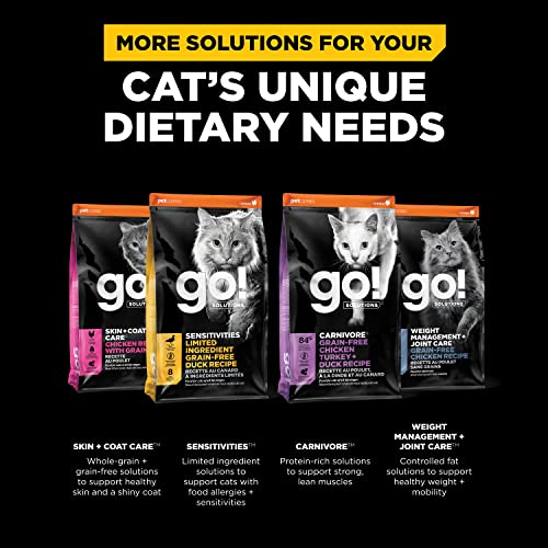 Go! Solutions Digestion + Gut Health Salmon Dry Cat Food, 16 lb | Chicken-Free Kibble for Gastrointestinal & Digestive Wellness, Supports Sensitive Stomachs, For Kittens, Adults & Seniors - Image 5