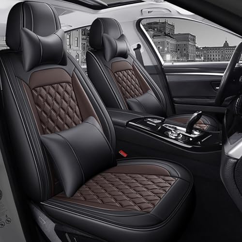 Housse de siège voiture universelle marron pour Mazda Axela et Daewoo Nexia