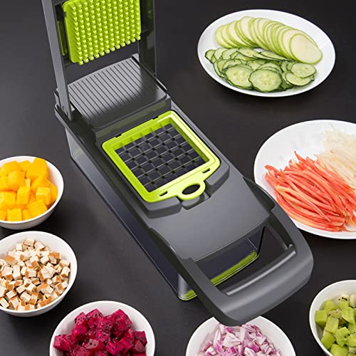 Cortadora multifuncional de vegetales Flexman con contenedor miniatura 7