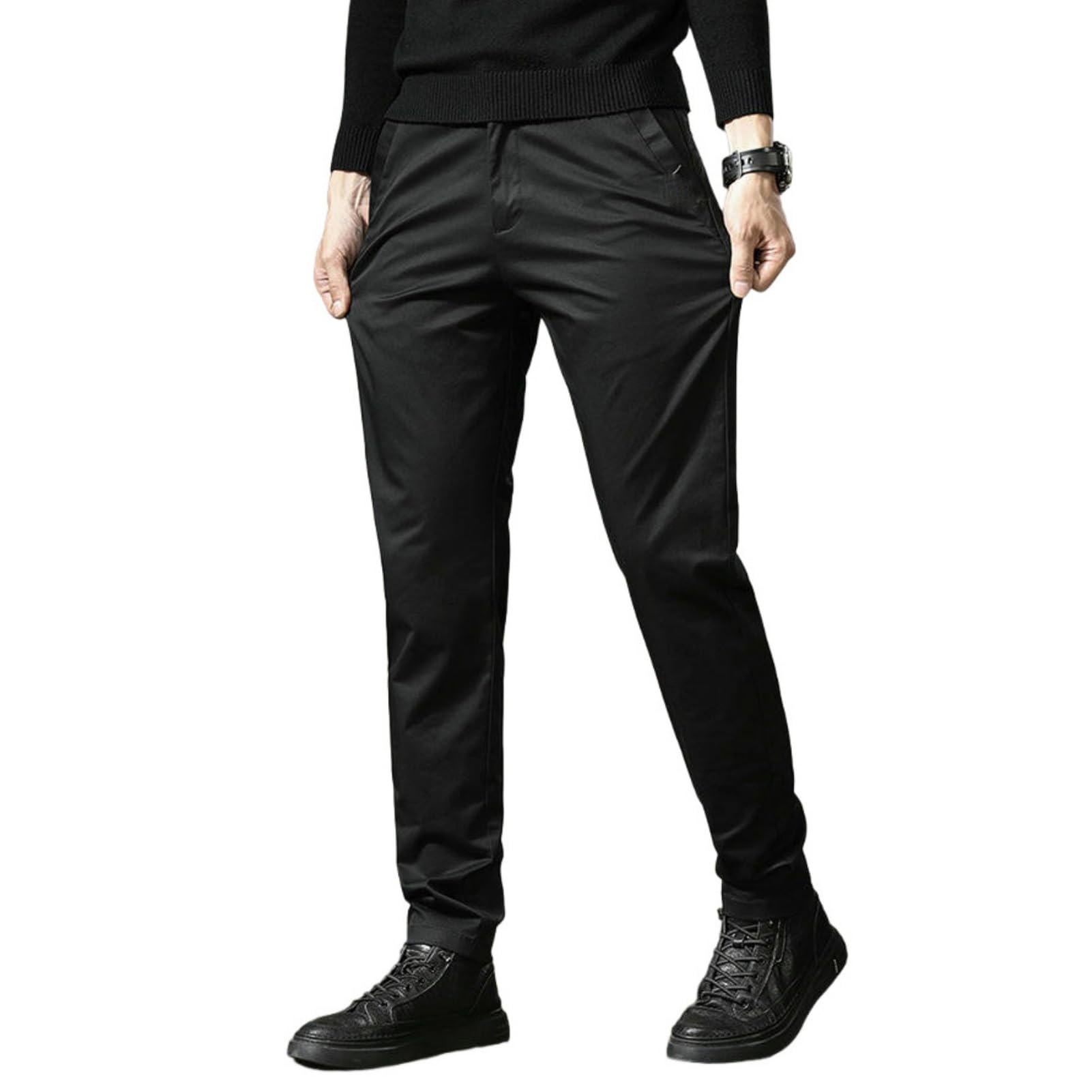 Pantalon coton homme coupe ample et style décontracté - 8