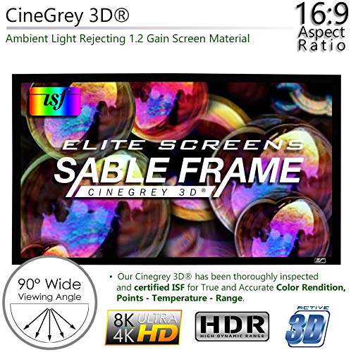 Amazon | Elite Screens セーブルフレーム シネグレー 3D 110インチ
