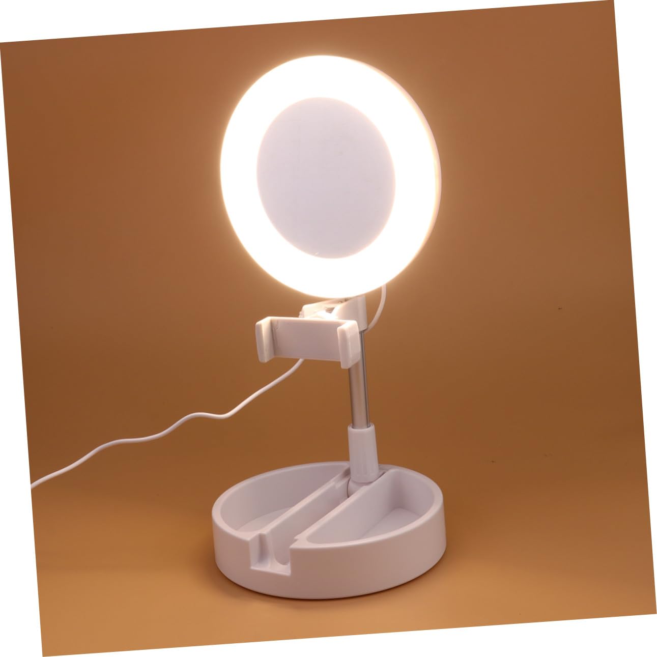 SHINEOFI Luce Ad Anello Per Selfie Led Lampada Da Tavolo Per Trucco Luce Led Regolabile Supporto Per Cellulare Multifunzionale Per Bellezza e Fotografia