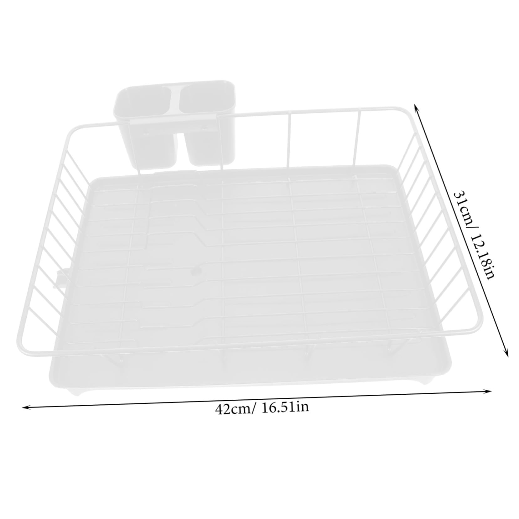 Escurreplatos De Cocina Grande Organizador De Platos para Encimera Escurridor De Platos para Secar Vasos y Utensilios Cocina