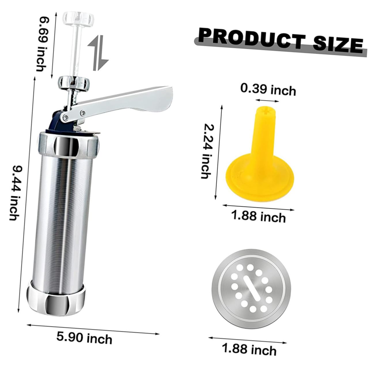 Hemobllo Utensili Decorazione Torte Multifunzione in Alluminio Strumenti per Biscotti e Cupcake Kit Ergonomico per Dolci Fatti in Casa Accessori Sicuri e Pratici per Cucina Riutilizzabile