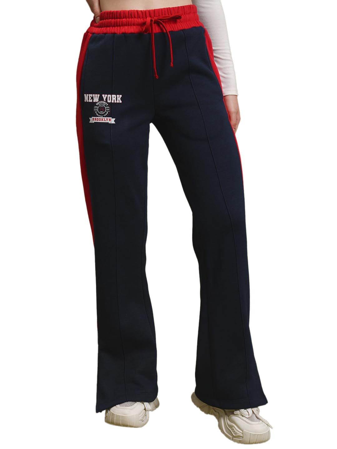 Women's Bootcut Regular Track Pants| Mid-Rise | Trackpant | Track Pants | Gymwear | Sports Wear-image-26