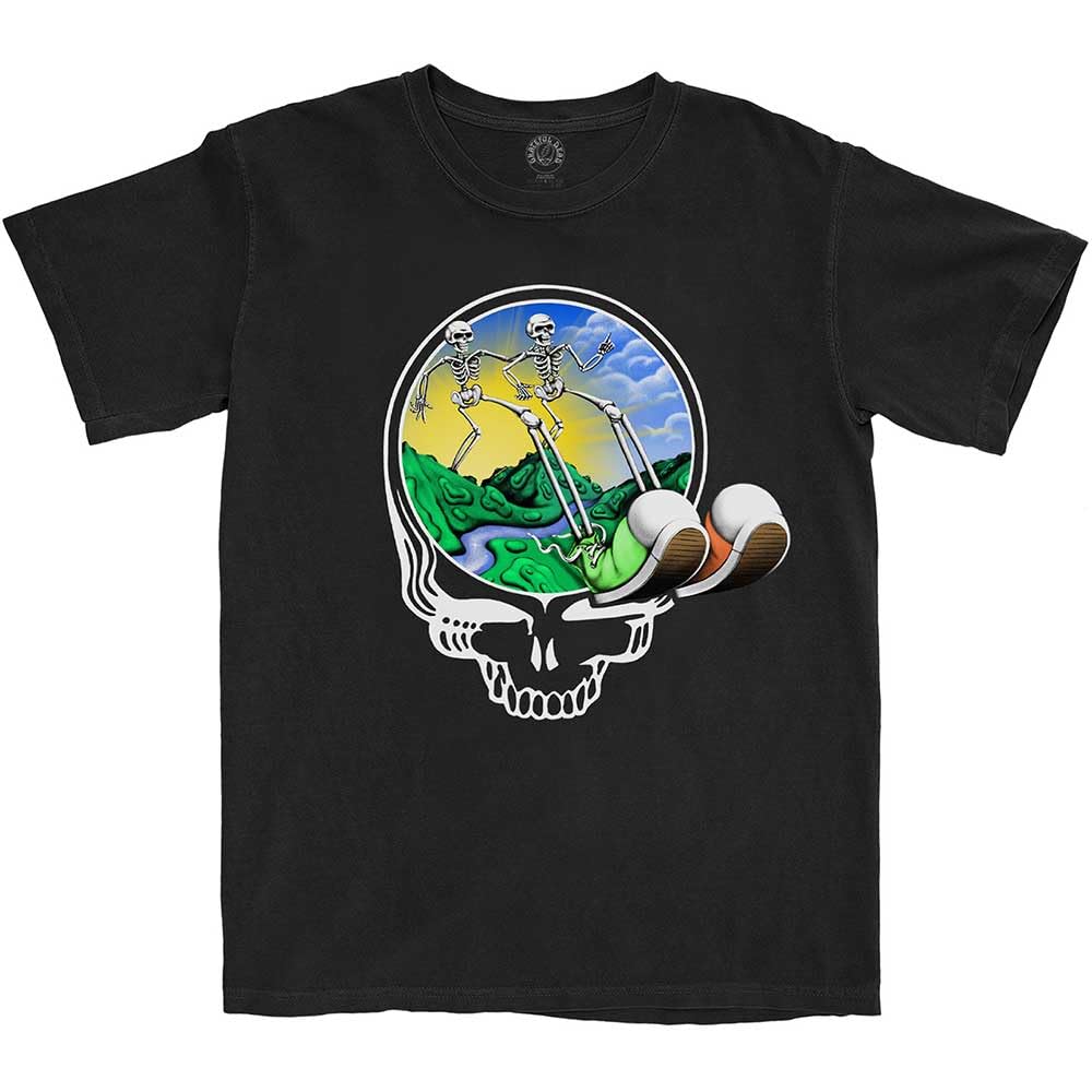 Rock Off officially licensed products Grateful Dead Skeles Stepping T Shirt XL Black