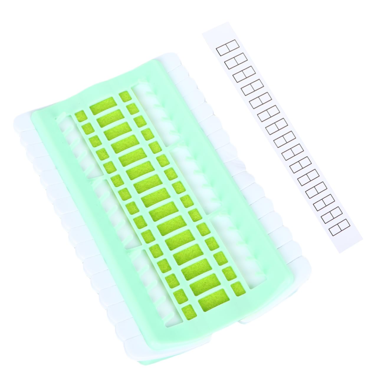 ARTIBETTER Mini Cable Organizer Embroidery Floss Holder Cross Stitch Thread Organizer Thread Cards for Crossstitch 30 Holes