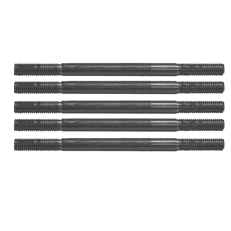 Air Spring Studs (Pack of 5) - 1-1/2"-8, Right Hand, Steel, Zinc Finish, Tap End, B90 (Rockwell B), 2701746, 16537AA