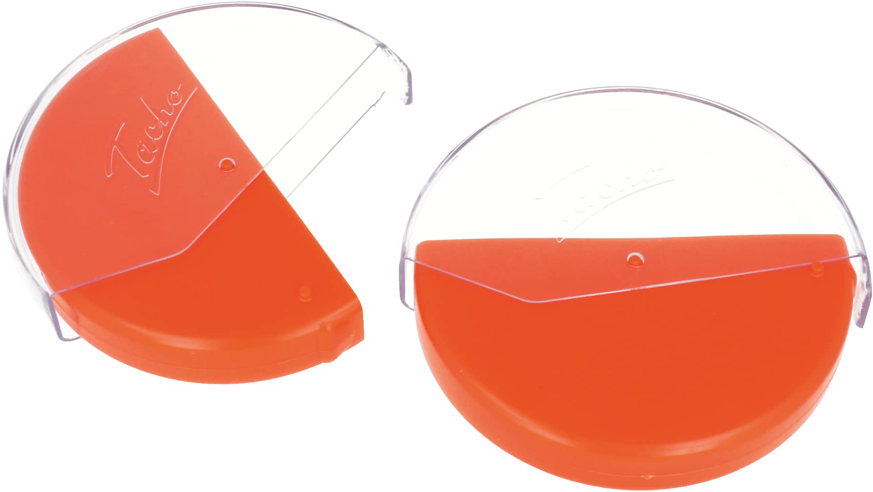 RNK Aufbewahrungsbox für Tachoscheiben 12,3cm orange Küche, Haushalt & Wohnen