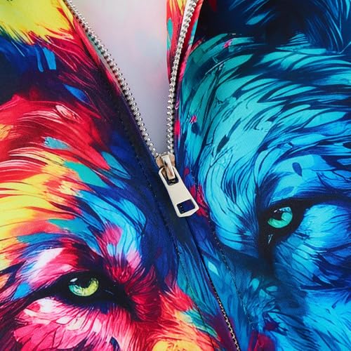 Idgreatim 6-14T Boys Zip Up Hoodies Kids 3D Graphic Hoody Sweatshirt Zipper Pullover with Pockets