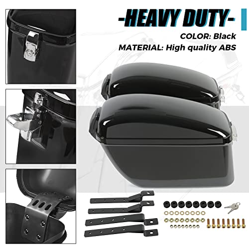 EGO BIKE Vivid Black Large Hard Saddle Bag Trunk W/Brackets Compatible