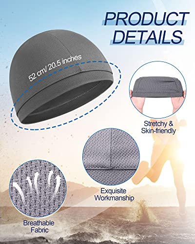 Image of 9 Pcs Cooling Skull Cap Camo Liner Sweat Wicking Lightweight Cycling Cap Running Hat for Men Women
