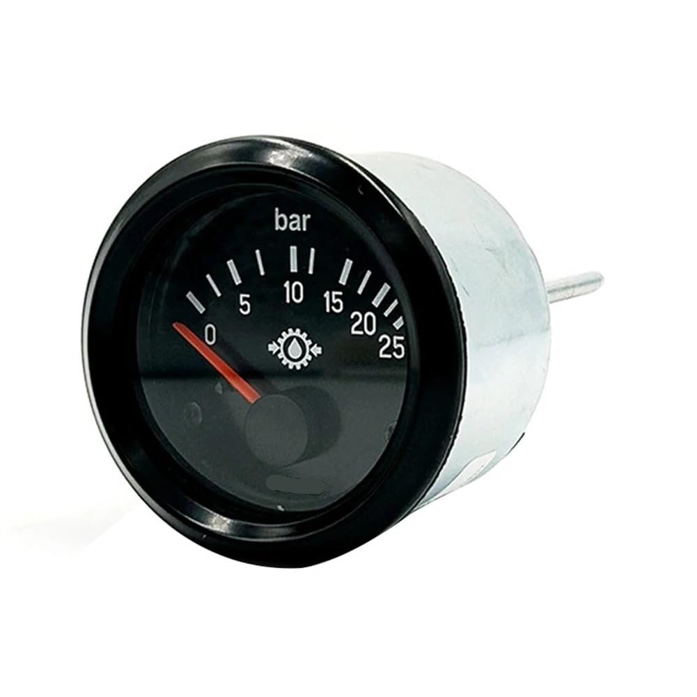 52 mm -Öldruckmesser, passend for 0–25 bar 12 V Generatorteile, Autobagger, technisches Fahrzeugzubehör