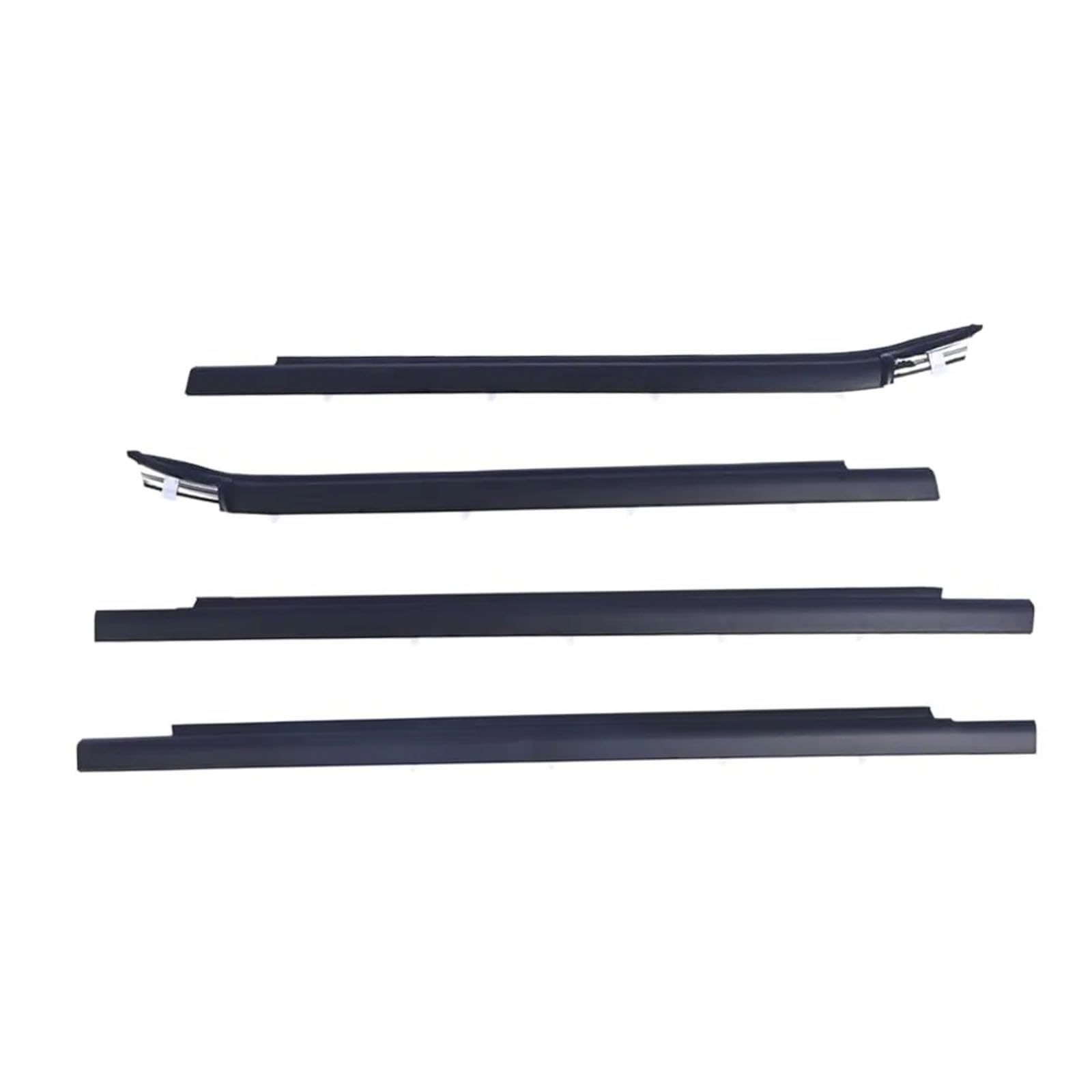 Automotive Window Seals Compatible with Toyota for Tundra 4-Door 2000-2006 4pcs Weatherstrip Outer Window Trim Belt Shell Glass Seal Molding