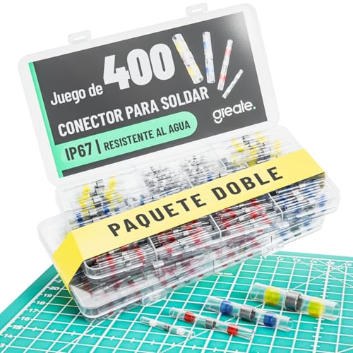 Conector termoretractil impermeable greate de 400 piezas para empalmes de cables resistentes