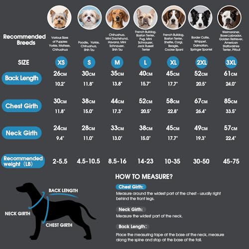 ASENKU Hundemantel für Kleine Hunde,Winddichte Hundejacke Winter wasserdichte Hundemantel mit Geschirr Fleece Warme Wintermantel Hund Kleidung für Chihuahua Dackel Französische Bulldogge S