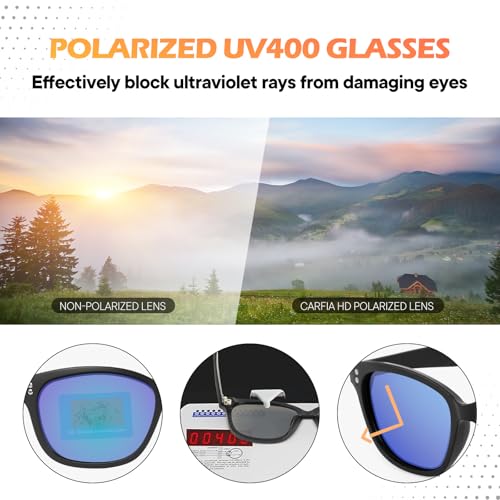 2-Pack Polarized Sunglasses for Teens & Women – UV400,Color Mirror Lenses,Matte Frame for Small Faces,Driving & Outdoor3