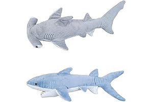 Plush Mako and Hammerhead Shark Set