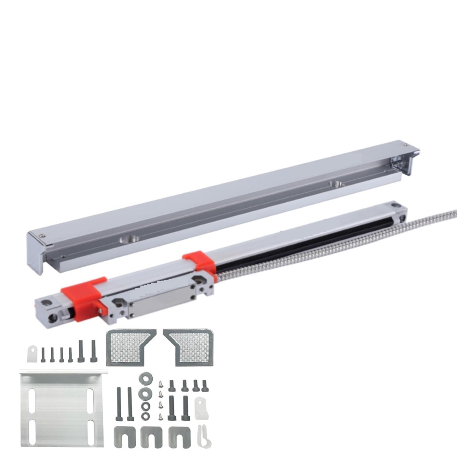 optyczny enkoder liniowy, Mały Rozmiar 1U Skala Liniowa 30 40 50 60 70 80 90 100 110mm Czujnik 0.001mm Enkoder Liniowy Optyczny Linijka