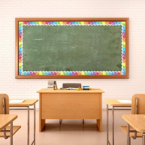 image for GMAOPHY Rainbow Confetti Border Trim - Bulletin Borders Stickers, 50 f