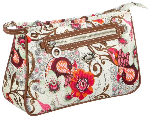 Oilily Tropical Birds L Cosmetic Bag, Elfenbein,...
