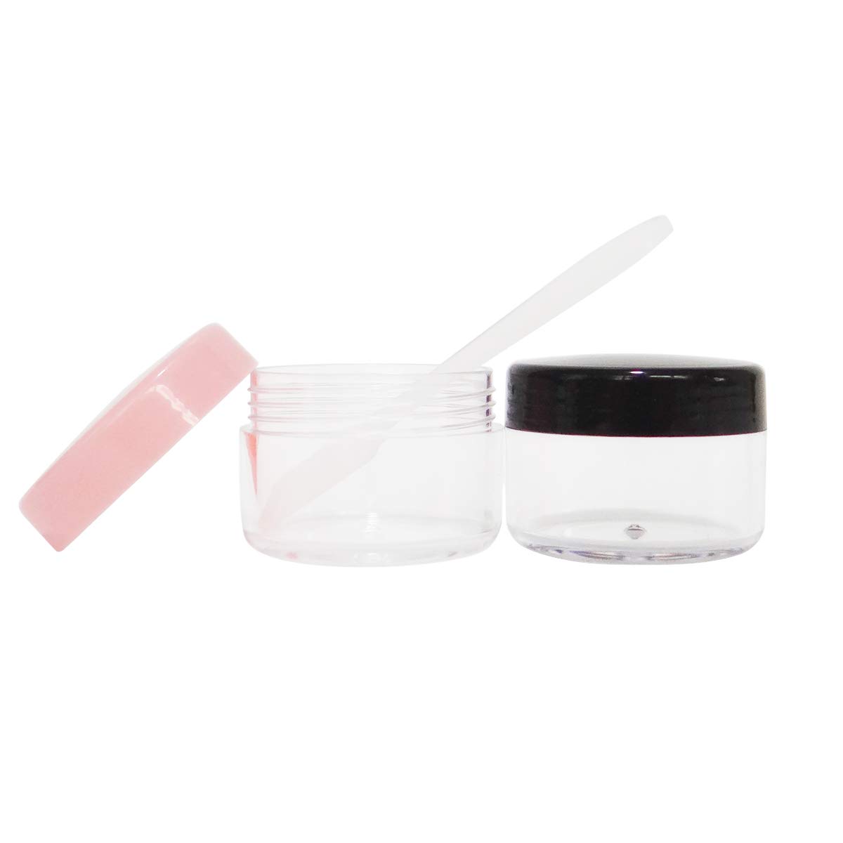 Wopanxye 20pack 15ml Makeup Sample Jars, BPA Free, Small Empty Cosmetic Container, Plastic Round Pot Screw-up Cap Lid - Image 4