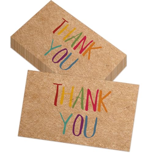 50 Stück Dankeskarten, Danke Karte, Karte Danke mit Buntes Schriftdesign, Dankeskarte für Lehrer, Kollegen, Geburtstage, Hochzeiten, Partys, Geschäftsbankette (9×5.4cm) 50 Stück Dankeskarten, Danke Karte, Karte Danke mit Buntes Schriftdesign, Dankeskarte für Lehrer, Kollegen, Geburtstage, Hochzeiten, Partys, Geschäftsbankette (9×5.4cm)