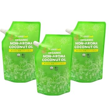 8個　cocowell  ココウェル オーガニック プレミアムココナッツオイル 香りのない有機ココナッツオイル ｜揚げ物・炒め物などの普段使いに|