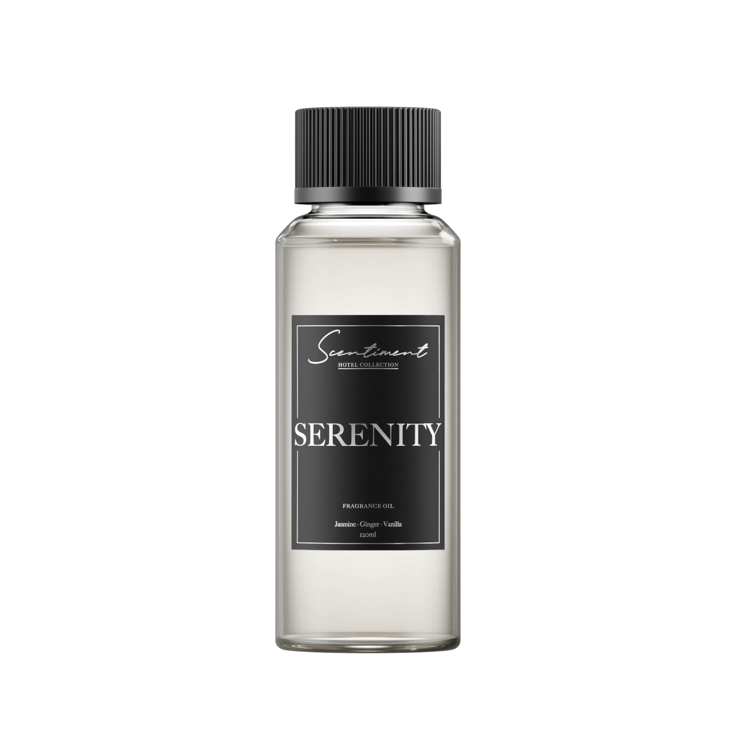 Scentiment - Serenity Hotel Diffuser Oil | Aromatherapy Home Fragrance | Inspired by Shangri-La Hotel® | Luxurious Scent with Notes of Jasmine, Ginger, Vanilla (120 mL)