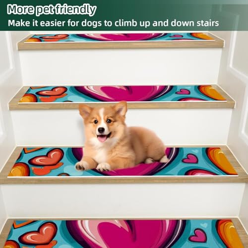 Tapis d'escalier antidérapants réutilisables haute performance de 20x76cm - 6