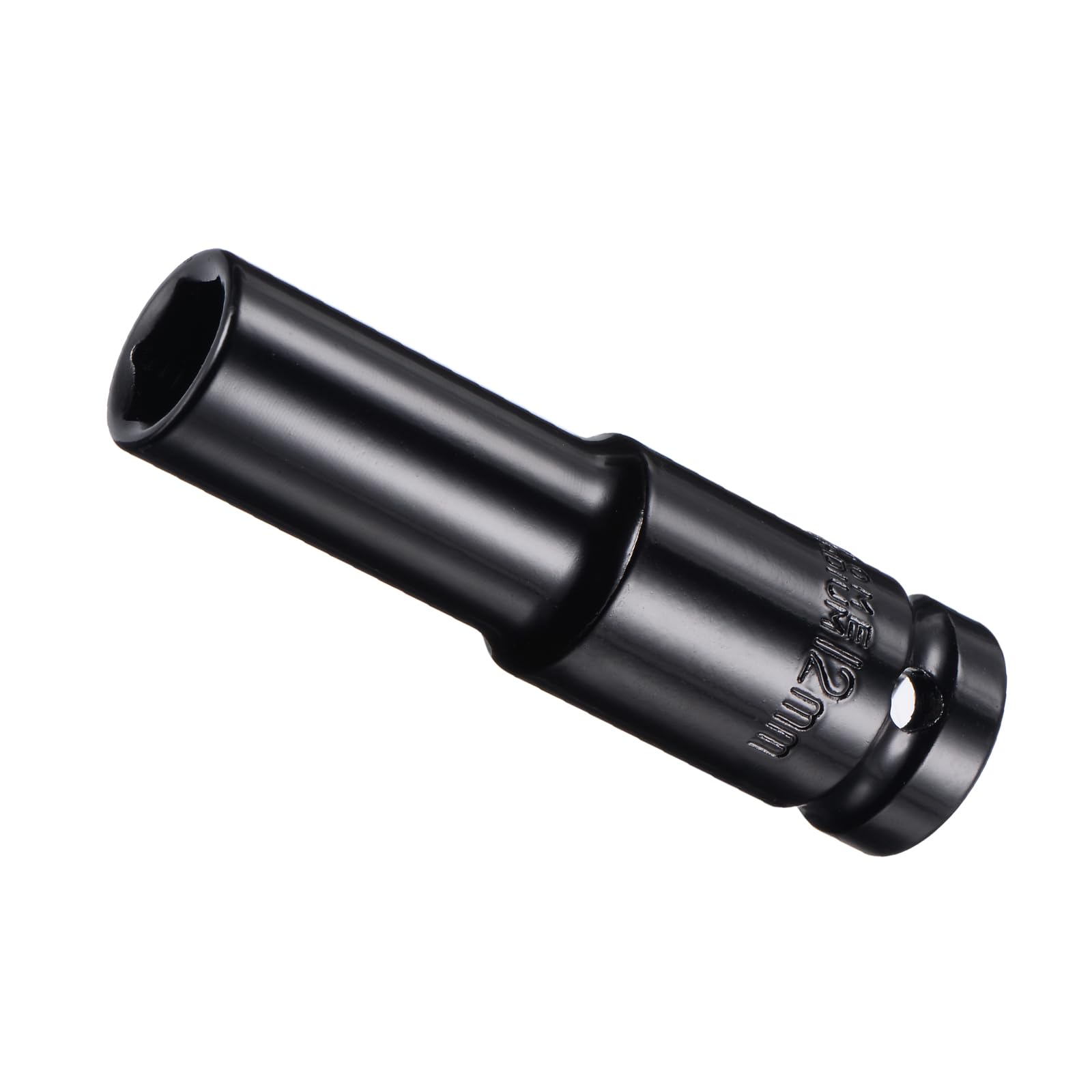 CoCud Deep Impact Socket, 1/2" Drive 12mm Socket, CR-V Steel Rounded Corner Design 6-Point Deep Impact Socket - (Applications: for Screw Installation and Removal)