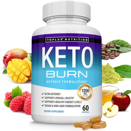 Keto Burn Pills Ketosis - 1200 Mg Ultra Advanced Natural Ketogenic Using Rapsberry Ketone Support Energy Focus Men Women 60 Capsules