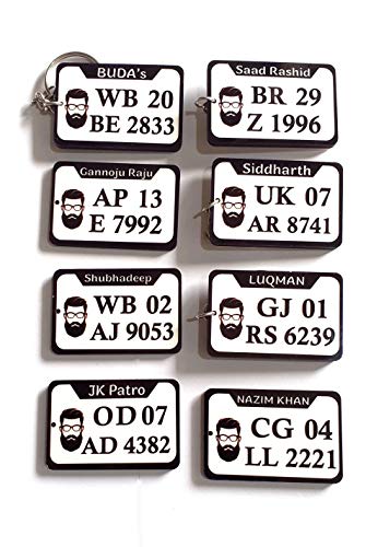 UNIQUE GIFTS Wood Keychain (Multicolored_UG-31)