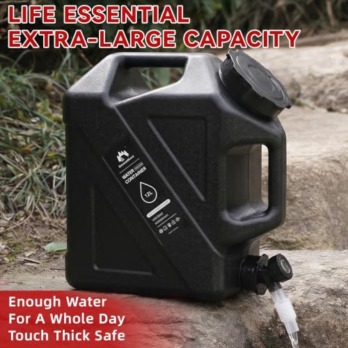 Jarra de Agua para Camping, Negro, 3.2 Galones miniatura 2