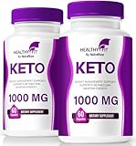 (2 Pack) Healthy Fit Keto Weight Loss Pills - Premium Formula for Health and Fitness, All-Natural Keto Support for Healthy and Fit Body, Official HealthyFitKeto, Pastillas Reviews (120 Capsules)