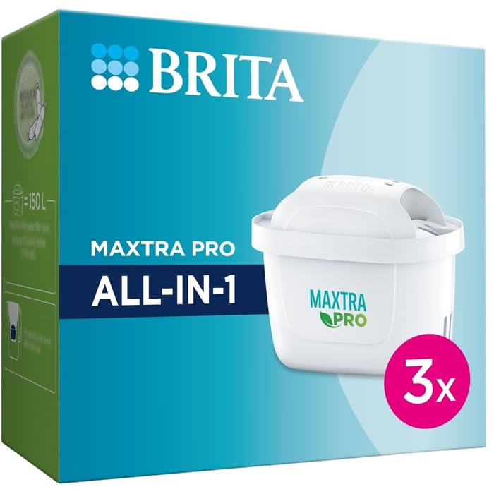 BRITA Maxtra Pro All-in-1 Cartouches filtrantres pour carafes filtrantes 3 pièces