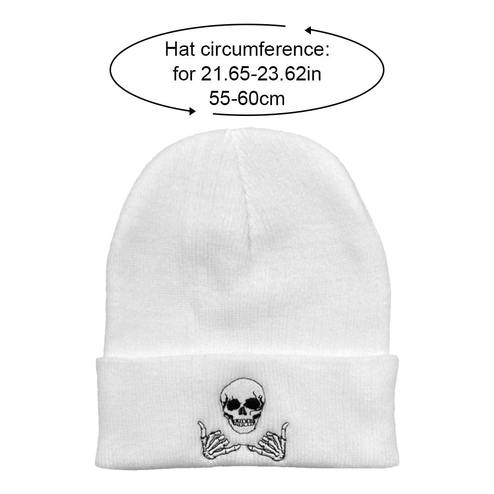 Czapka dekoracyjna Szkielet Czapka Dzianinowa Czapka Hip-Hop Czaszka Czapka Sweter Moda Sportowa Czapka Zimowa Gruba Ciepła Unisex