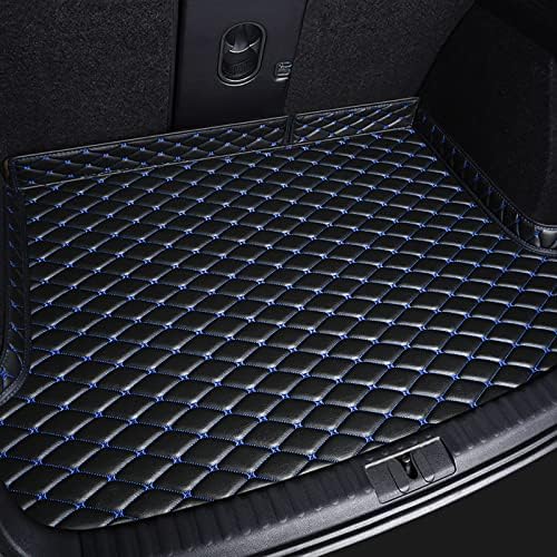 Custom Car Trunk Mat for BMW iX (I20) xDrive50 2021-2023, Small High Side, PU Leather, Interior Floor Protect Accessories, 6 Colors,Black Blue