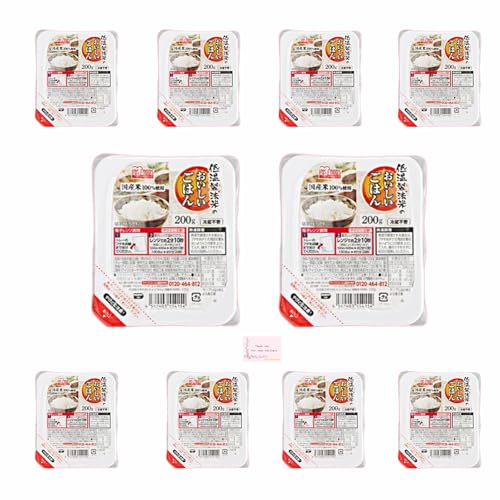 ア イ リ ス オ ー ヤ マ パックご飯 200g ×10【10食 】 無添加 ひとり暮らし 非常食 防災備蓄 仕送り 低温製法米 オリジナルサンキューカード付