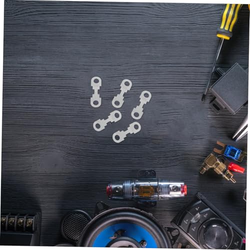 UKCOCO 30 piezas tiras de fusibles metálicos automotrices placas planas de aleación de zinc para auto y camión kit de reemplazo de fusibles duradero con artesanía de precisión confiable miniatura 5