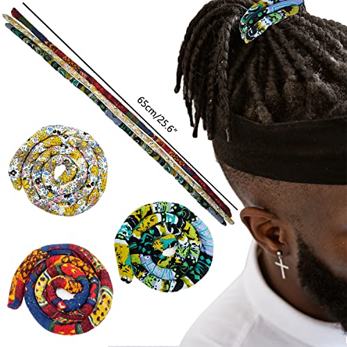 Spiral Lock Hair Tie Dreadlock Accessories Bendable Hair Ties For Women And Men Bohemian Iron Wire Ponytail Holders Colorful Dreadlock Hair Tie Long Dreads Thick Curly Hair Holder With Bag Pack Of 3 #TOP2