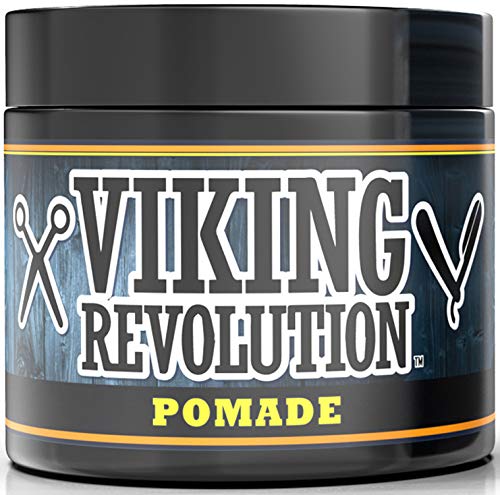 Viking Revolution - Pomade voor heren, 113 g, eenvoudige styling van je haar, stevige, sterke grip en hoge glans ter ondersteuning van de herenstyling, haarwax voor mannen, haarwax voor heren