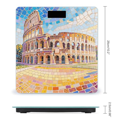 Báscula de baño digital con pantalla LCD y vidrio templado miniatura 2