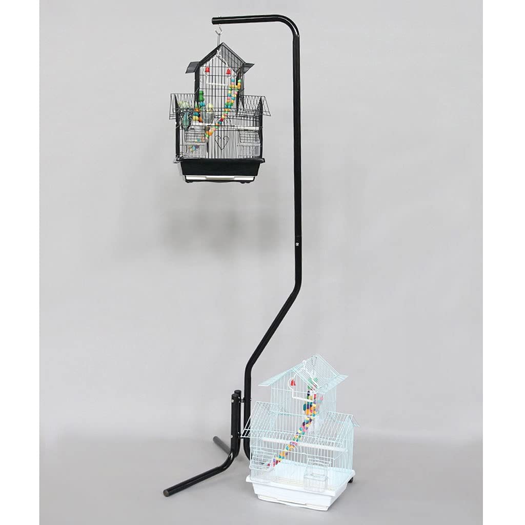 Gabbia Voliera Retro Parrot Bird Cage Black Phoenix Tiger Skin Peony Famiglia Allevamento Cage Adatto per Amore Uccello canarino Pappagallo Bird Cage (Color : B)