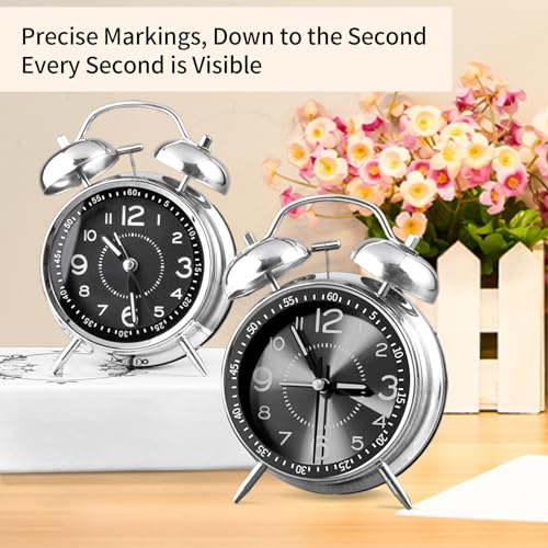 Reloj despertador analógico recargable que soluciona el sueño profundo 4