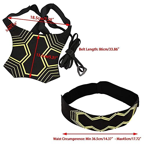 Duiyehui Soccer Training Belt, Football Kick Trainer, Solo Practice Training Aid, Soccer/Volleyball/Rugby Trainer, Adjustable Practice Belt For Kids And Adults Fits Ball Size 3, 4, 5, Kids And Adults #TOP1