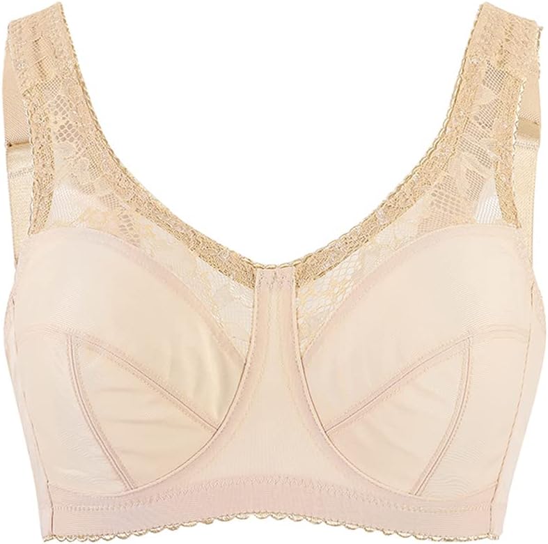 TELIMUSSTO Women's Full Coverage Wireless Minimizer Bra Plus Size Non-Padded Soft Bras