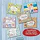 Papierdrachen Hochwertiges Freundebuch für Kinder - Superhelden Tiere - für 27 Freunde - buntes kindgerechtes Design - tolle Geschenkidee für den Schulstart - Set 7